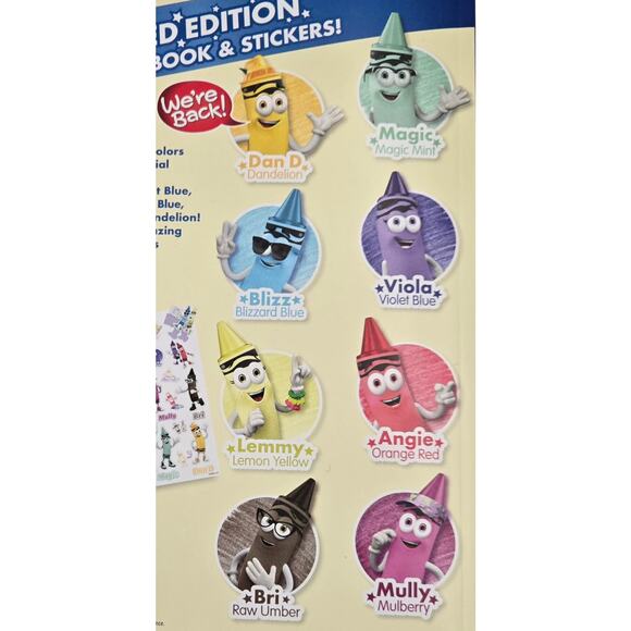 Crayola Limited Edition Book & Stickers, 8 pk Crayons, Two 8 Pk Markers Retired - Picture 4 of 14